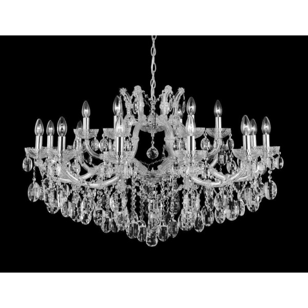 Подвесная люстра Crystal Lux Hollywood SP12+6 Chrome Подвесная люстра Crystal Lux Hollywood SP12+6 Chrome