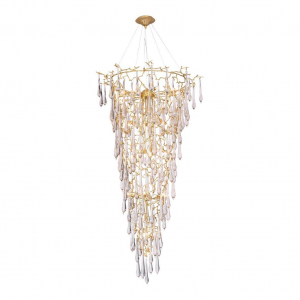 Подвесная люстра Crystal Lux Reina SP34 D1200 Gold Pearl