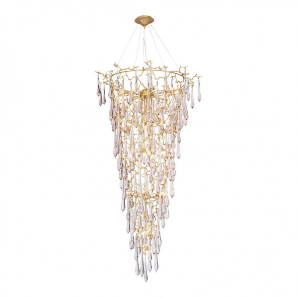Подвесная люстра Crystal Lux Reina SP34 D1200 Gold Pearl Подвесная люстра Crystal Lux Reina SP34 D1200 Gold Pearl