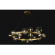 Подвесная люстра Crystal Lux Agata SP24 V2 Gold/Transparente