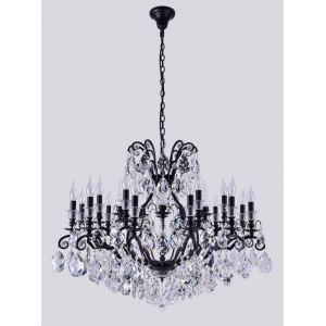 Подвесная люстра Crystal Lux Magnifico SP19 Black/Transparent