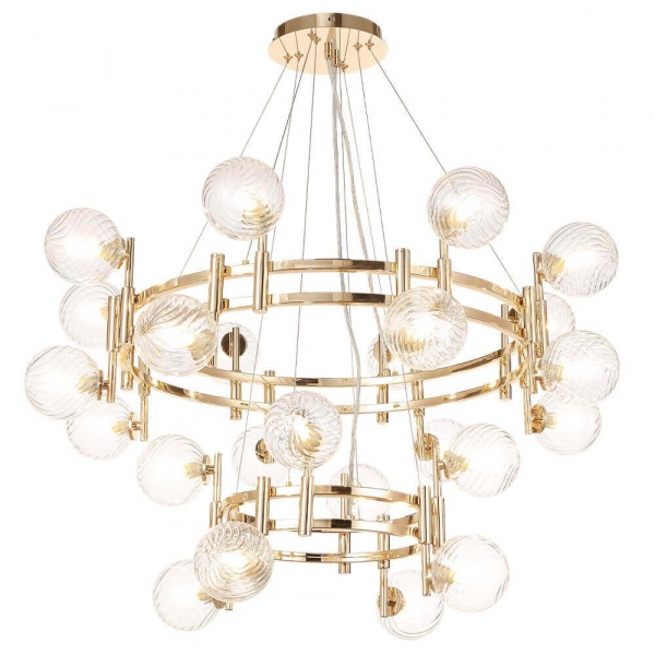 Подвесная люстра Crystal Lux Luxury SP16+8 Gold Подвесная люстра Crystal Lux Luxury SP16+8 Gold