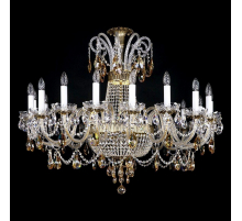 Подвесная люстра Artglass Proserpina XV. Brass Antique CE - 8003