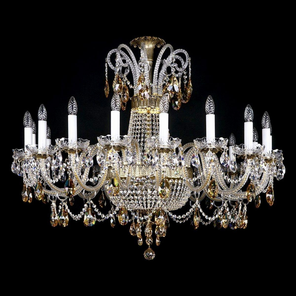 Подвесная люстра Artglass Proserpina XV. Brass Antique CE - 8003 Подвесная люстра Artglass Proserpina XV. Brass Antique CE - 8003