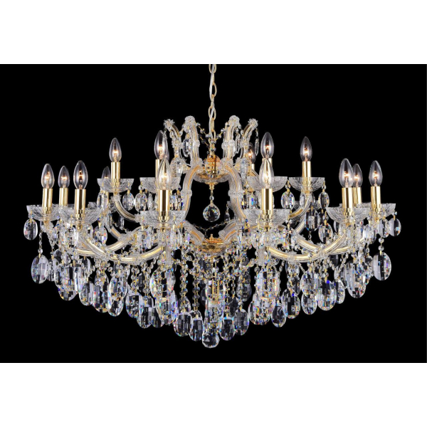 Подвесная люстра Crystal Lux Hollywood SP12+6 Gold Подвесная люстра Crystal Lux Hollywood SP12+6 Gold