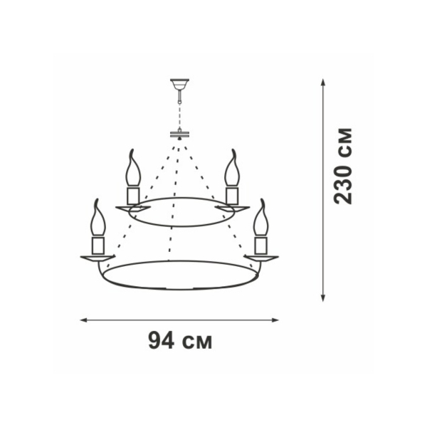 Подвесная люстра Vitaluce V1813-7/8+8
