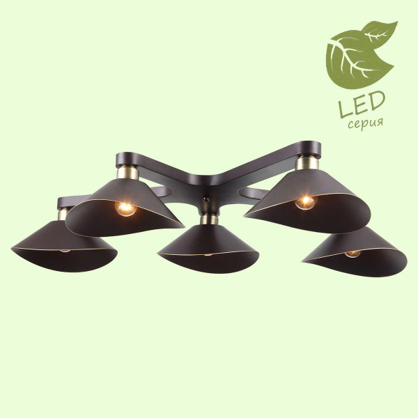 Потолочная люстра Lussole Loft Opelika GRLSP-9535 Потолочная люстра Lussole Loft Opelika GRLSP-9535