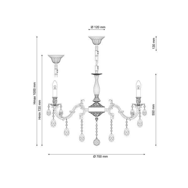Подвесная люстра Lucia Tucci Firenze 141.8 Coffe Gold Подвесная люстра Lucia Tucci Firenze 141.8 Coffe Gold