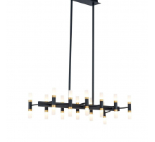 Подвесная люстра Lumina Deco Richmond LDP 6035-24 PR+BK+GD
