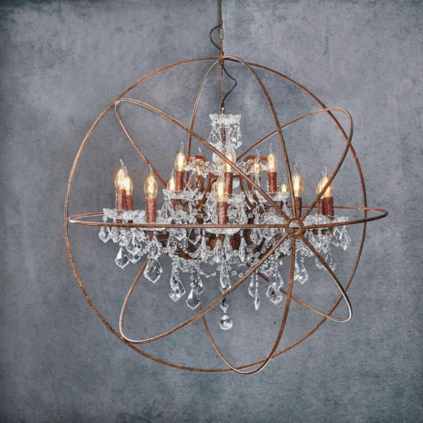 Подвесная люстра Loft IT Foucaults Orb Crystal Loft1897/15 Подвесная люстра Loft IT Foucaults Orb Crystal Loft1897/15