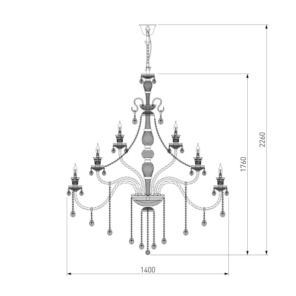 Подвесная люстра Bogates 336 Strotskis Подвесная люстра Bogates 336 Strotskis
