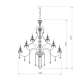 Подвесная люстра Bogates 336 Strotskis
