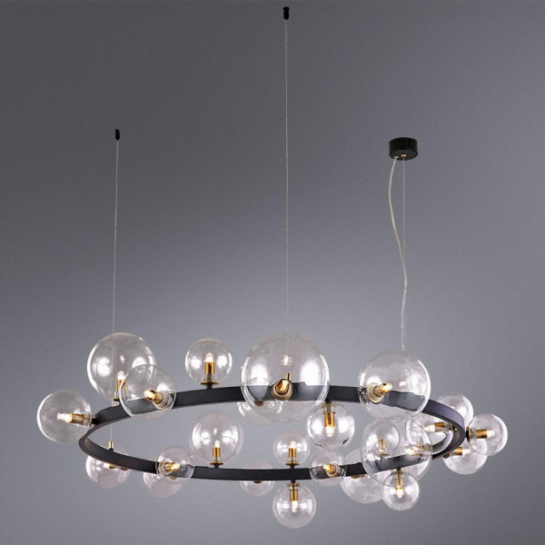 Подвесная люстра Arte Lamp Vincent A7790SP-24BK Подвесная люстра Arte Lamp Vincent A7790SP-24BK