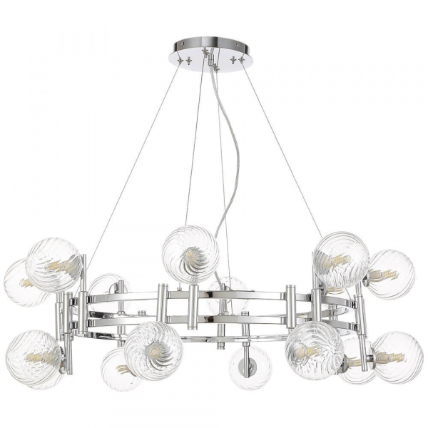 Подвесная люстра Crystal Lux Luxury SP16 Chrome Подвесная люстра Crystal Lux Luxury SP16 Chrome