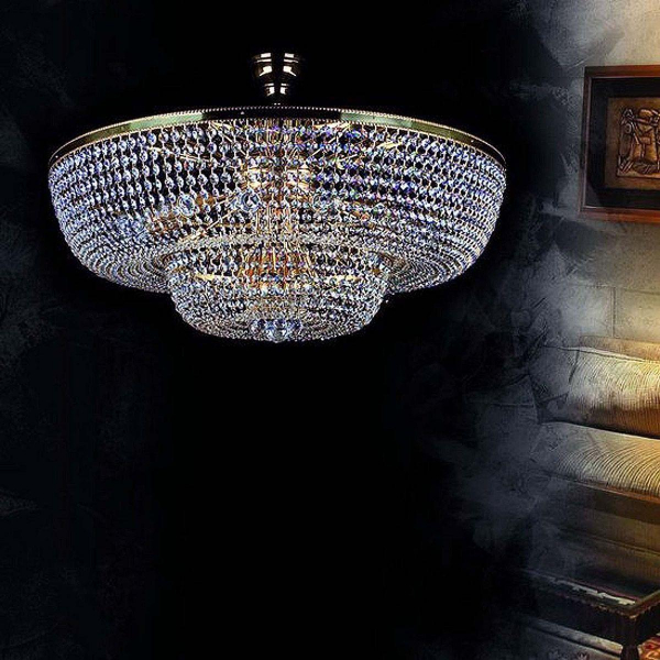 Потолочная люстра Artglass Gerta Dia 1000 Polished CE Потолочная люстра Artglass Gerta Dia 1000 Polished CE
