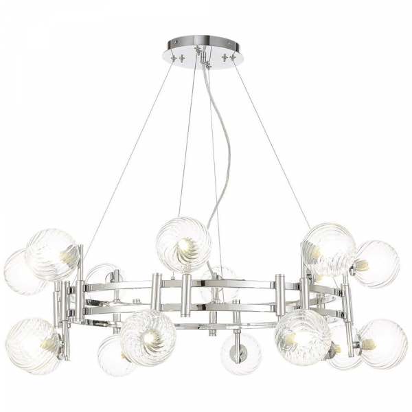 Подвесная люстра Crystal Lux Luxury SP16 Chrome Подвесная люстра Crystal Lux Luxury SP16 Chrome