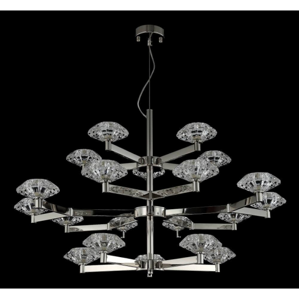 Подвесная люстра Crystal Lux Rebeca SP5+10+5 Nickel Подвесная люстра Crystal Lux Rebeca SP5+10+5 Nickel