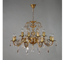 Подвесная люстра Ambiente Alicante 8888/8+8 AB Leaf Crystal