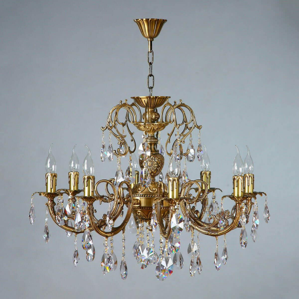 Подвесная люстра Ambiente Alicante 8888/8 AB Tear drop Подвесная люстра Ambiente Alicante 8888/8 AB Tear drop