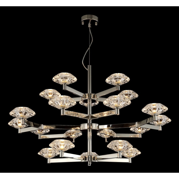 Подвесная люстра Crystal Lux Rebeca SP5+10+5 Nickel