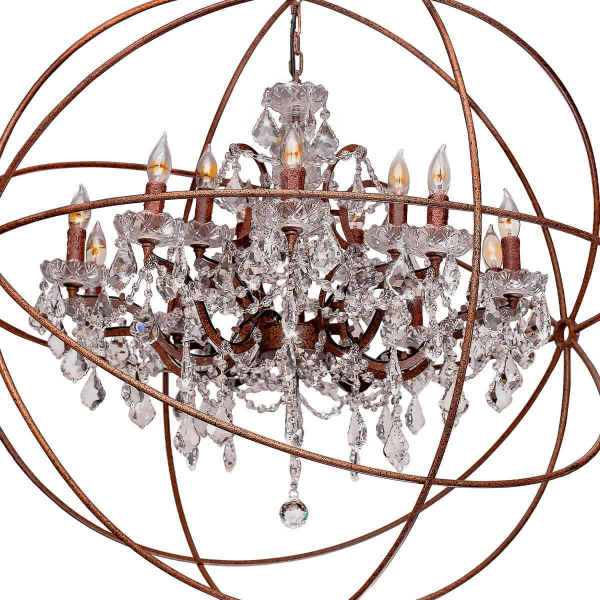 Подвесная люстра Loft IT Foucaults Orb Crystal Loft1897/15 Подвесная люстра Loft IT Foucaults Orb Crystal Loft1897/15