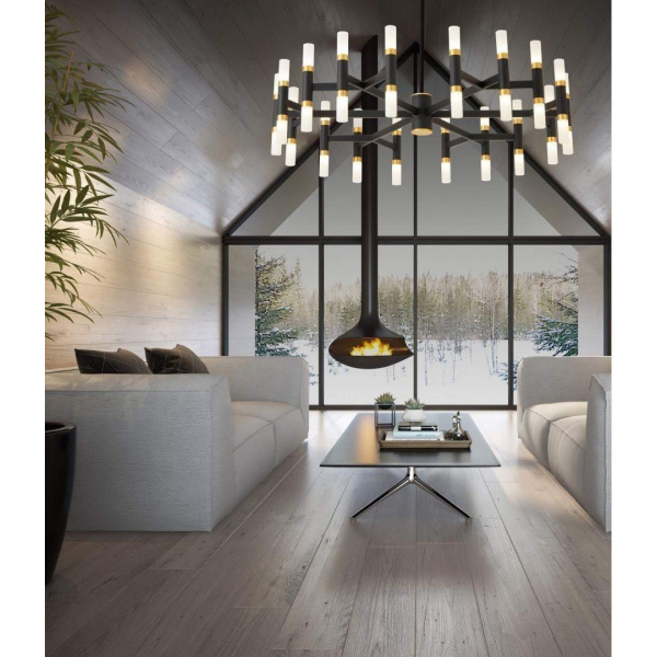 Подвесная люстра Lumina Deco Richmond LDP 6035-36 BK+GD Подвесная люстра Lumina Deco Richmond LDP 6035-36 BK+GD