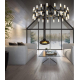 Подвесная люстра Lumina Deco Richmond LDP 6035-36 BK+GD