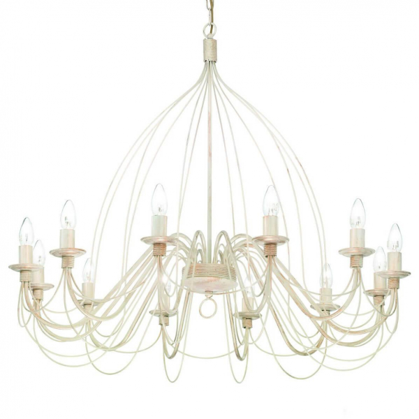 Подвесная люстра Ideal Lux Corte SP12 Bianco Antico 097664 Подвесная люстра Ideal Lux Corte SP12 Bianco Antico 097664