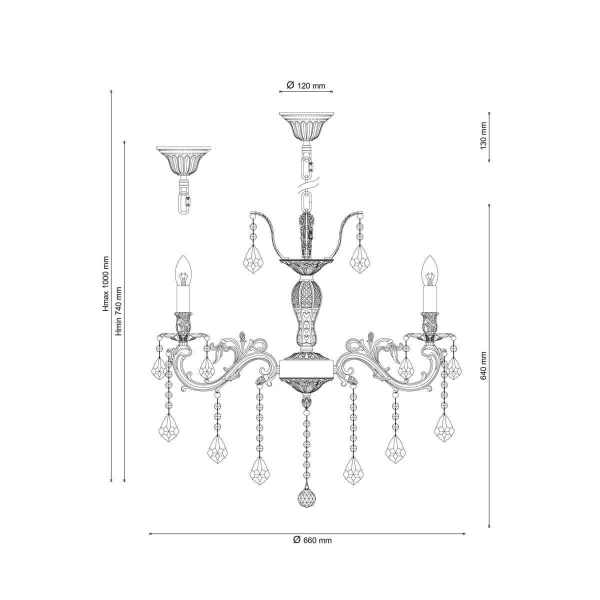 Подвесная люстра Lucia Tucci Barletta 122.8 Antique Подвесная люстра Lucia Tucci Barletta 122.8 Antique