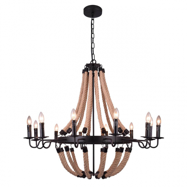 Подвесная люстра Arte Lamp Marsiglia A8956LM-12BK Подвесная люстра Arte Lamp Marsiglia A8956LM-12BK