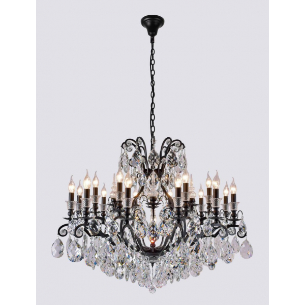 Подвесная люстра Crystal Lux Magnifico SP19 Black/Transparent Подвесная люстра Crystal Lux Magnifico SP19 Black/Transparent