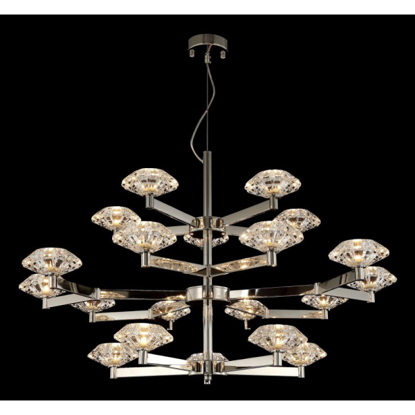 Подвесная люстра Crystal Lux Rebeca SP5+10+5 Nickel Подвесная люстра Crystal Lux Rebeca SP5+10+5 Nickel