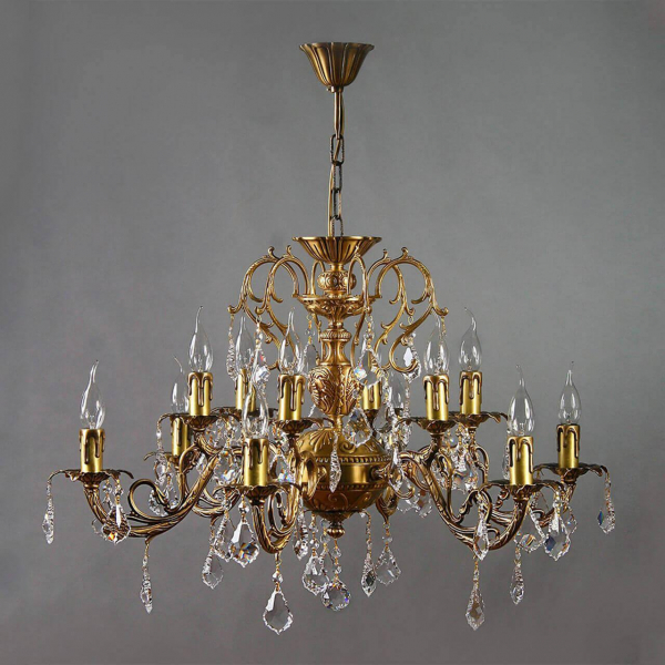 Подвесная люстра Ambiente Alicante 8888/6+6 AB Leaf Crystal Подвесная люстра Ambiente Alicante 8888/6+6 AB Leaf Crystal