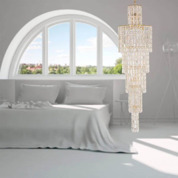 Каскадная люстра Arti Lampadari Valencia E 1.11.50.501 G Каскадная люстра Arti Lampadari Valencia E 1.11.50.501 G