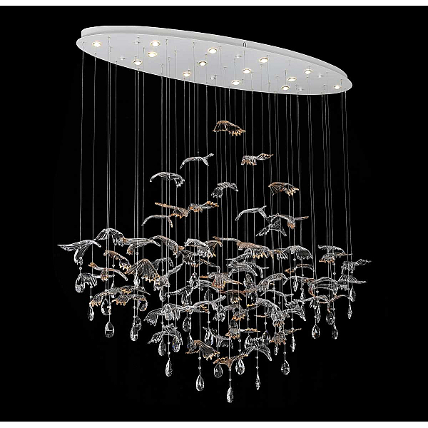 Подвесная люстра Newport 8220/140 С oval chrome М0071691