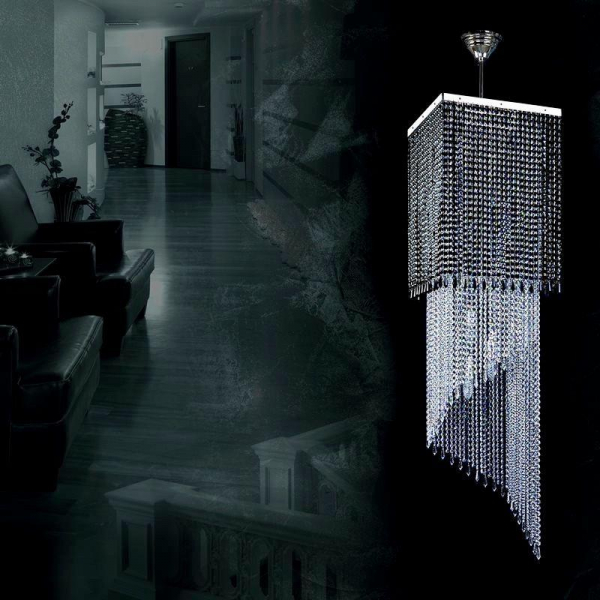Каскадная люстра Artglass Ambra Nickel CE Каскадная люстра Artglass Ambra Nickel CE