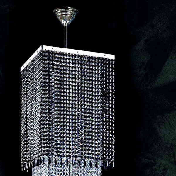 Каскадная люстра Artglass Ambra Nickel CE Каскадная люстра Artglass Ambra Nickel CE