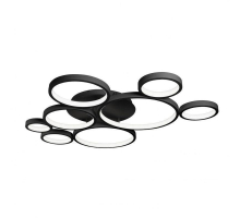 Потолочная светодиодная люстра iLedex Ring Star 9004-8L-X BK