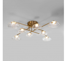 Потолочная светодиодная люстра Eurosvet Ripple 50389 LED латунь