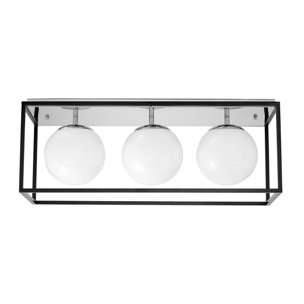 Потолочная люстра Lumina Deco Maldini LDC 8060-3 CHR+BK Потолочная люстра Lumina Deco Maldini LDC 8060-3 CHR+BK