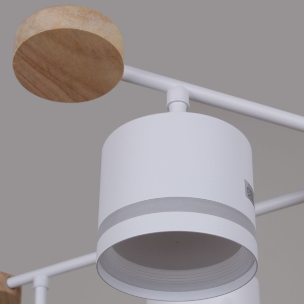 Потолочная люстра Reluce 78730-0.3-08 GX53 WH+WOOD