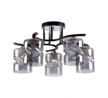 Потолочная люстра ЭкономСвет 26063/5BK+CR SM