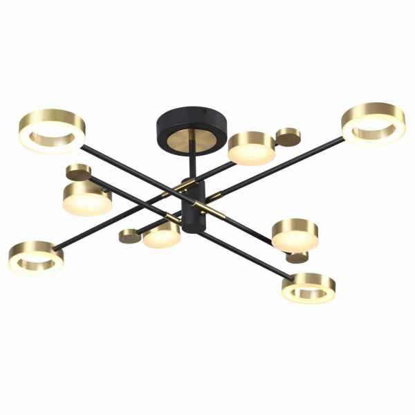 Потолочная светодиодная люстра Odeon Light Midcent Denzel 4321/63CL Потолочная светодиодная люстра Odeon Light Midcent Denzel 4321/63CL