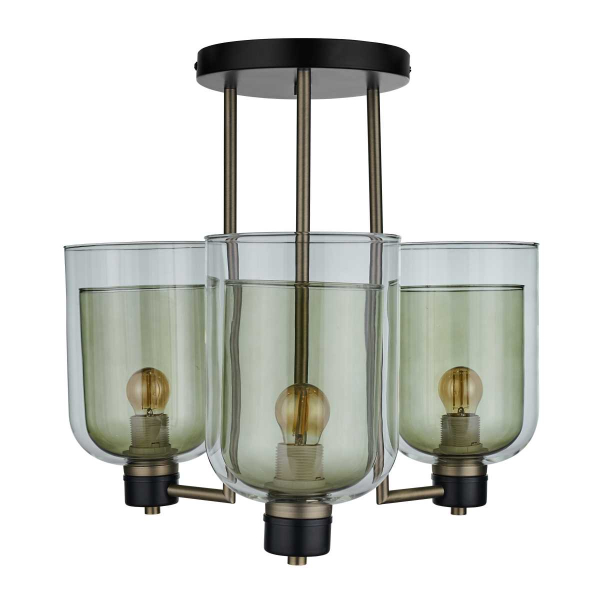 Потолочная люстра 33 ИДЕИ CHN900.03.AMB17.ABL-M05TG