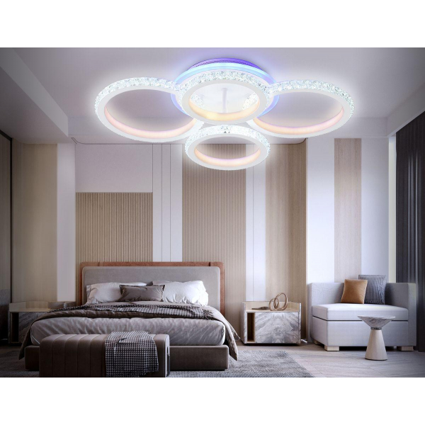 Потолочная светодиодная люстра Ambrella light Acrylica Original FA9524 Потолочная светодиодная люстра Ambrella light Acrylica Original FA9524