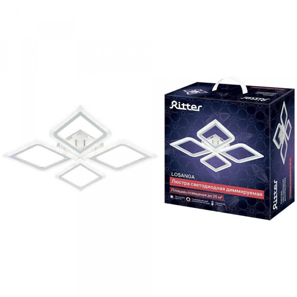 Потолочная люстра Ritter LOSANGA 52928 0 Потолочная люстра Ritter LOSANGA 52928 0
