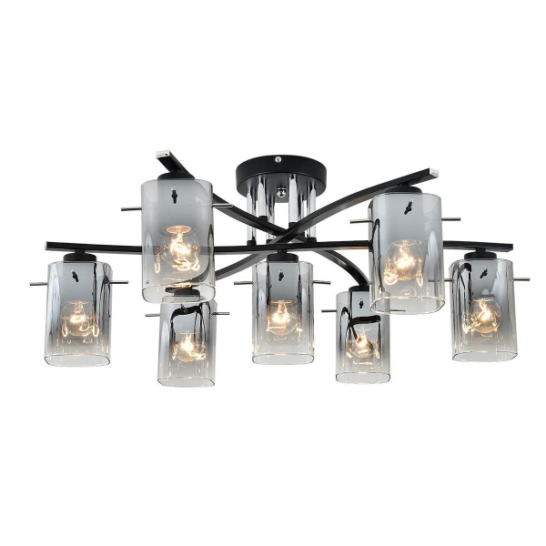 Потолочная люстра Escada Iberis 1101/7P Black Потолочная люстра Escada Iberis 1101/7P Black