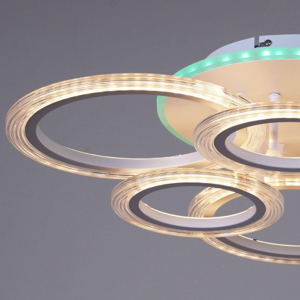 Потолочная светодиодная люстра Reluce 09812-3.3-3+3A WH (RGB) Потолочная светодиодная люстра Reluce 09812-3.3-3+3A WH (RGB)
