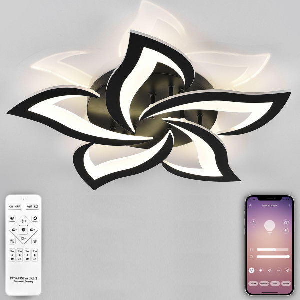 Потолочная светодиодная люстра Natali Kovaltseva Innovation Style 83002 Black Потолочная светодиодная люстра Natali Kovaltseva Innovation Style 83002 Black