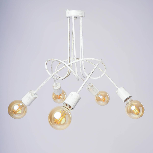 Потолочная люстра Adilux Tango White Patina 10125 Потолочная люстра Adilux Tango White Patina 10125